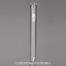 Borosilicate Glass 3.3 Heavy-wall Test Tube, with Straight Rim, 3~56㎖Ideal for Culture Caps, Uniform Wall thickness, DIN/ISO, 보로글라스 시험관
