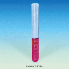 Graduated Test Tube, Boro-glass 3.3, with Straight Rim, 5~50㎖Ideal for Culture Caps, Autoclavable, 눈금부 글라스 시험관