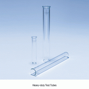 Pyrex® High-Quality Test Tubes, Φ10~24mm, 4~73㎖With Safe Rim, 1.2mm Wall-thick(4 & 6 Tubes : 1mm Wall-Thick), 고품질 글라스 시험관