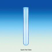 Quartz Test Tube, with 1.5 thickness, Φ10×h75 to Φ18×h165 mmWithout Graduation, max 1250℃ in use, Softening Point 1680℃, 석영 시험관