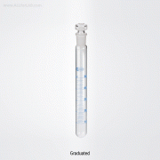 Glass Stoppered Test Tube, with/without Graduation, Φ12~Φ32mmWith DIN Joint Stopper, Boro-glass 3.3, Anti-Chemical /-Temp, 조인트 스토퍼 시험관