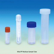Wisd PP Multiuse Sample Tube, Non-Sterile, with Marking Area & Graduation, 2~10㎖Ideal for Sample Storage and Transport, Self-standing & Round-bottom, Autoclavable, 샘플 튜브