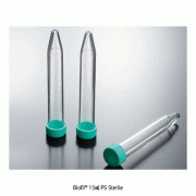 Biofil® 15㎖ PS Sterile, Centrifuge Tube, Conical Bottom, with Moulded Graduation, 3000xgIdeal for Biological Reaction Experiment, with PE Gasket for Leakproof, PS 멸균 원심관