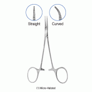 Hammacher® Premium Haemostatic Forceps/Tubing Clamp, with Serrated Clamp Heads, L120~160mm, Medicaluse<br> Crile·Halsted·Kelly·Kocher·Mosquito-Forceps, Stainless-steel 410, 프리미엄 지혈 겸자 포셉 및 튜빙 클램프 겸용, 독일제 의료용 & 랩 겸용