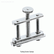 Tubing Screw Clamp, Hoffmann Type, with FlapBrass with Chromed, Up to Φ50mm Tubing, 튜빙 스크류 클램프