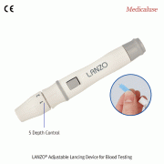 LANZO® Adjustable Lancing Device for Blood Testing, 5 Depth Control, 채혈기/사혈기