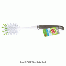 3M® Scotch® “503” Glass Bottle Brush, for glass, with Easy Grip Rubber HandleIdeal for Cleaning Bottom- & Shoulders- of Bottles, 유리병 세척 브러쉬, 솔타입