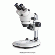Kern ® Stereo Zoom Microscope, “OZL 464”, 0.7×-4.5× Zoom, Wide-field 10×D Eyepieces Suitable for Laboratory & Inspection Authority, Top & Bottom LED Illumination, [ Germany-made ] , 삼안 실체 현미경