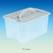 PP Container, Stackable, with Colored Lid, 12Lit. & 22Lit. Ideal for Storage and Carrying, -10℃~+125/140℃, 저장/이동 컨테이너