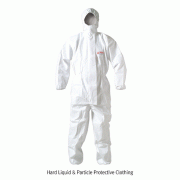 3M® Hard Liquid & Particle Protective Clothing, EN340-3 & 4 & 5 Type Anti-Static, Mircropous Film Coating, Breathable, Hood Style, 3M® 안전 방역 보호복