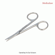Operating Iris Eye Scissors, Stainless-steel 420, L110mm, Medicaluse<br>With Sharp-Sharp Tip, Very Delicate, 수술용 아이리스 가위, 의료용, 비부식