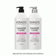 Aekyung® Hair Clinic Shampoo and Conditioner, 750㎖With Argan Oil, Jojoba Oil, Avocado, Herb, 케라시스 샴푸 & 컨디셔너