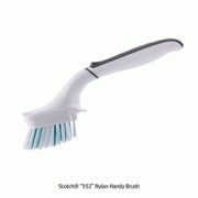 3M® Scotch® “552” Nylon Handy Brush, with PP Anti-slip Handle, Scour-power BrushIdeal for Bathroom, One-touch Exchangeable Head, 욕실 및 욕조용 핸디 브러쉬