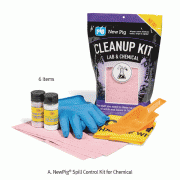 Spill Control Kit, A. for Chemical, B. for Biohazard, C. for Hydrofluoric Acid, with Absorbent and Protective Equipment For Emergency Situations in Laboratory & Industrial Site, 스필키트/유해물질 유출 대처 키트
