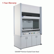 DAIHAN® Premium Ducted Fume Hood, (A) Bypass or (B) Air Curtain-Type, 1,200·1,500·1,800·2,400 mmWith Phenol Work Top, Phenol Plate Interior, Air · Gas · Water-Cock, Cup Sink, Drain, and Explosion Proof Lamp닥트형 흄후드, Phenol 재질의 작업대, 우수한 내습/내구성, 일반 배기형 or 에어
