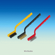 Wire Brushes, Bristle 10×L35mm, Total L170mm with 3 Kind of Brushes, 3종 와이어브러쉬 세트