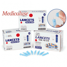 Safety Sterile Lancet, with Safety Removable Twist Top, Blood Collection, Single Use, 일회용 멸균 채혈침