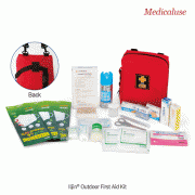 Iljin® Outdoor First Aid Kit, Red Polyester BagWith 25 items(18×11×h23cm), and 24 items(33×14×h18cm)야외용 구급가방