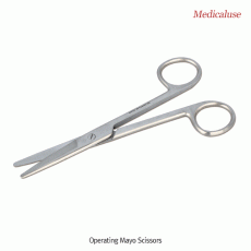 Operating Mayo Scissors, Stainless-steel 420, L145 & 230mm, Medicaluse<br>With Blunt-Blunt Tip, for Cutting·Dissecting Tough Tissue, 수술용 메이요 가위, 의료용, 비부식