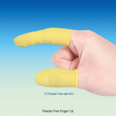 Powder Free Finger Cot, Class 1000, Multiple washed, Made of High-quality Latex<br>Ideal for Clean-Room, Electronic Industry(PCB, BLU) & Lab, 라텍스 골무
