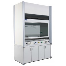 SciLab® Premium Ducted Fume Hood, (A) Bypass or (B) Air Curtain-Type, 1,200·1,500·1,800·2,400 mmWith Phenol Work Top, Phenol Plate Interior, Air·Gas·Water-Cock, Cup Sink, Drain, and Explosion Proof Lamp닥트형 흄후드, Phenol 재질의 작업대, 우수한 내습/내구성, 일반 배기형 or 에어커튼형의