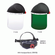 Otos® Safety PC Comfort Face-shield, High Impact Polycarbonate, with or without Headgear(Band)Ideal for Protection of Chemical Splash·Heat·Impact·Welding·99.9% UV, 편리한 PC 보안면