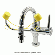 On-Site® Faucet Mounted Eyewash Station, Emergency Eye Flush Shower for Sink Mount Ideal for Labs·Industrial Sites·Chemical Factories, 눈 응급세척 장치, 상수도 연결형