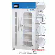 DAIHAN®PP/PVC Filtered Reagent Storage Cabinet, Ductless, Air Circulation System, 240·470·660-Lit. Ideal for Storage of Acid·Chemical·VOCs, with Hybrid Composite Filter·All PP Chamber & Clear PVC Window PP/PVC 내산성 밀폐형 시약장, 에어필터링 순환식, 휘발성 유기화합물·산·염기성 및 유해시