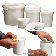 PP Tamperproof Containers, Disposable and Reusable, with PP Lid, 300~5700㎖ Ideal for Collection/Transport/Storage, -10℃~+125/140℃, PP 기밀 유지 안전 용기