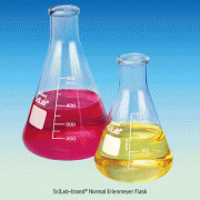 SciLab-brand® Eco-Erlenmeyer Flask, with Graduations, 50~2000㎖ Made of Borosilicate-glass 4.3, Autoclavable, 경제형 삼각 플라스크