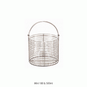 SciLab® Round-type Wire Basket, Stainless-steel, Ideal for AutoclaveWith Wire Handle, Φ150~Φ420mm, 원형 와이어 바스켓, 고압 멸균기용에 최적