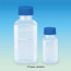Wisd PP Space Saver SQUARE Lab Bottle, Wide-neck, with DIN/GL-32 & 45 Basic Cap Attached, 100~1,000㎖Fine Graduated, Transparent, Good Chemical / Heat Resistance, 125/140℃ Stable, Autoclavable, PP 4 각 랩 바틀, 광구