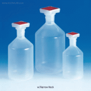 VITLAB® PP Stopper Bottle, Narrow- & Wide-Neck, 100~2,000㎖With Joint Stopper, Autoclavable, 125/140℃ withstand, [ Germany-made ] , PP 스토퍼식 바틀, 세구&광구