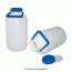 Kartell® HDPE Wide-neck Storage Bottle, with Heavy Wall & Handle, 5 & 1 0 LitCan be used for Ball-mil Pot , -50℃+105/120℃ , HDPE 광구, 스토리지 바틀