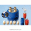 DURAN® GLS80 Multi-Connection System, Screwcap with 4 or 5-Ports(GL18)Ideal for Safe Transfer of Liquid, Autoclavable, GLS 80 Bottles 용 4 구 /5 구 (GL18) 스크류캡 &부품