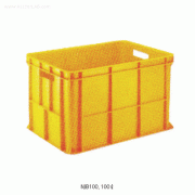 National® PP Jumbo Box for Big Volume & Transfer, 100~625 LitWith Caster : 200~625 Lit, Easy-transport, -10℃~+125/140℃, [ Korea-made ] , 대용량 컨테이너