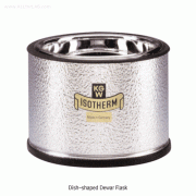 KGW® 80~5,800㎖ Dish-shaped Dewar Flask, for Magnetic StirringIdeal for Liquid Nitrogen LN 2 , Dry Ice CO 2 , etc., [ Germany-made ] , 라운드 플라스크형 자석교반용 드와 플라스크