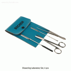 Bochem® Dissecting Laboratory Set, with 4-Instrument in Case, for the First Works in the LaboratoryMade of Non-Magnetic Stainless-steel 18/10, Rustless, Finished Surface, Melting point 1 ,400℃, [ Germany-made ] , 기본 실험 세트