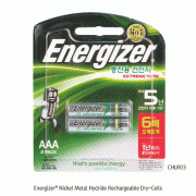 Energizer® Nickel Metal Hydride Rechargeable Dry-Cell, 1.2V, 800 & 2300mAhIdeal for Power Hungry Devices, Battery Life Up to 5-years, 충전용 건전지