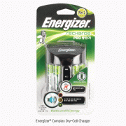 Energizer® Complex Dry-Cell Charger, with Audio and LED Charging Indicator, 230VFor Recharge 2ea or 4ea AA or AAA NiMH Dry-Cells at One Time, 1Year warranty, 충전용건전지 충전기