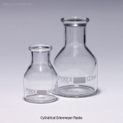 PYREX® 60~500㎖ Cylindrical Erlenmeyer Flask, AutoclavableIdeal for Culture & Fermentation, Boro-glass 3.3, [ UK-made ] , 실린더형 삼각 플라스크