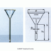 DURAN® Analytical Funnel, for Rapid-FiltrationWith special Rib-In, [ Germany-made ] , 분석용 깔때기, 신속여과 · 분석용