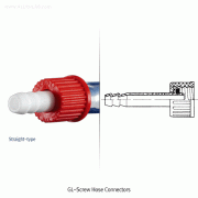 GL 1 4~32 Red PBT Screwcapped PP & PTFE Hose Connector KitFor GL14~32 Screw Thread, -50+200℃, [ Germany-made ] , 스크류 호스 커넥터