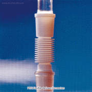 Cowie® PTFE Flexible-Bellow Vacuum Connector, -200℃+280℃With 14~ 45 Joint Cone & Socket, [ UK-made ] , 휘어지는 PTFE Joint 연결관