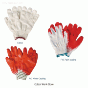 Sungjin® Cotton Work Glove, with/without PVC CoatingGood for Industrial, Construction, Farm and Safe Work, 면/코팅 장갑, 세탁가능