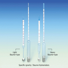 Specific-gravity / Baume Hydrometer, Light- & Heavy-typeIdeal for General / Industrial, 보메 비중계