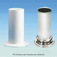 PP & Stainless-steel Instrument Jar-Cylinderical, without LidIdeal for Small Lab & Medical Task, Φ55~89mm, Autoclavable, 소품용 자