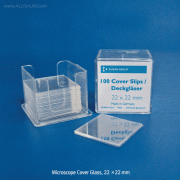 DURAN® Premium Microscope Cover Glass, Highly Transparent & ColorlessMade of Pure White Borosilicate Glass, [ Germany-made ] , 고품질 커버 글라스