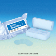 SciLab® Circular Cover Glass, Φ12 ~ Φ22mmMade of Super White Borosilicate Glass, No.1 ; 0.13~0.16mm Thick, 원형 커버 글라스