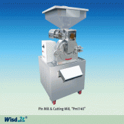 Wisd Cutting Mill & Pin Mill Common Use “Cml140” & “Pml140”, Dry type, Max 4600rpm, Output<0.4~1.3mm With Stainless-steel Body, Powerful 1Phase 3HP Motor, Maximum load 5kg, Input<10mm, 실험실용 커팅밀 & 핀밀 겸용
